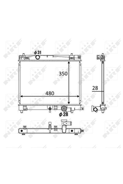 NRF Radiator Racire Motor Daihatsu Charade 8 Toyota Urban Cruiser/Yaris