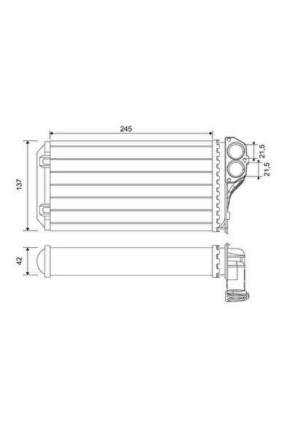 VALEO Peugeot 307 Interior Heating Heat Exchanger Peugeot (Df-Psa) 307