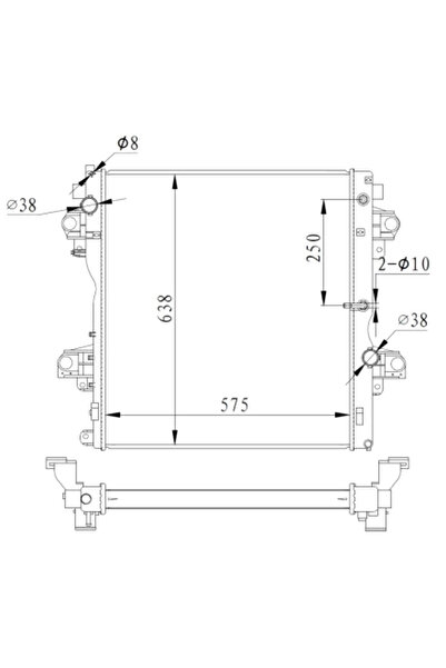 NRF Radiator Racire Motor Toyota Land Cruiser Prado/Land Cruiser Van