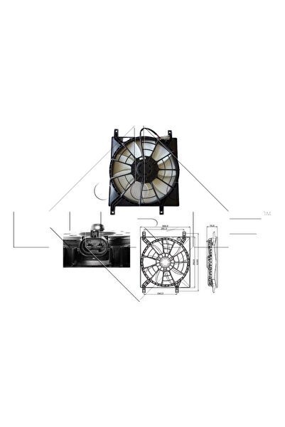 NRF Ventilator Radiator Fiat Sedici Suzuki Swift 4/SX4