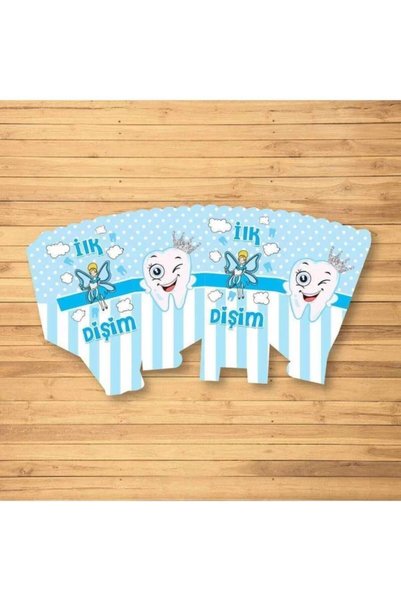 DODOMAR 8 Pcs - Corn Box Popcorn Tooth Party Men's Blue Tooth Wheat Party Set