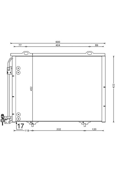 MAHLE Condensator Climatizare Chrysler Crossfire Mercedes-Benz C-Class/Clk/E-...