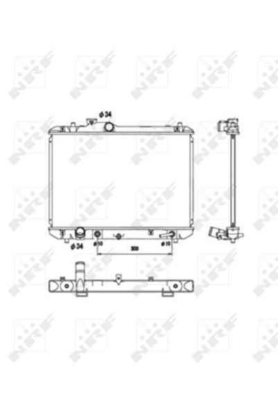 NRF Радиатор за охлаждане на двигателя за Suzuki Swift 3