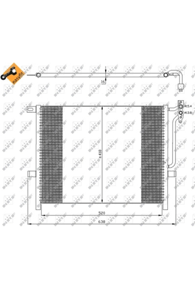 NRF Condensator Climatizare Bmw 3/Z4 Roadster