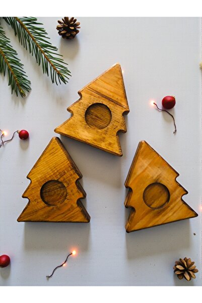 kılıç ahşap CNC & LAZER حامل شموع - زينة عيد الميلاد - حامل شموع رأس السنة - ...