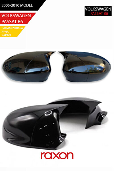 Raxon VOLKSWAGEN PASSAT B6 - 2005-2010 Batman & Yarasa Ayna Kapağı – Parlak P...