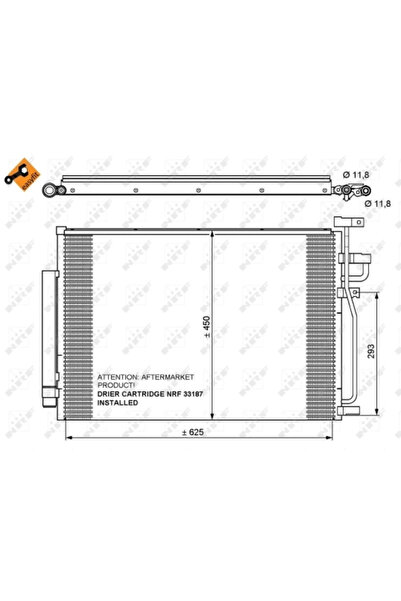 NRF Condensator Climatizare Chevrolet Captiva Opel Antara A