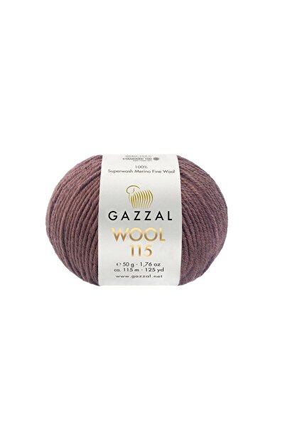 Gazzal Wool 115 %100 Superwash Merino Yün – 50 g 115 m Örgü İpi-3312-1 ADET