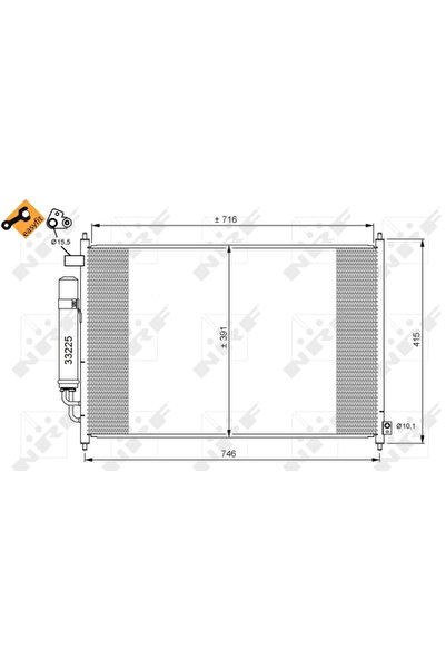 NRF Condensator Climatizare Honda Fr-5