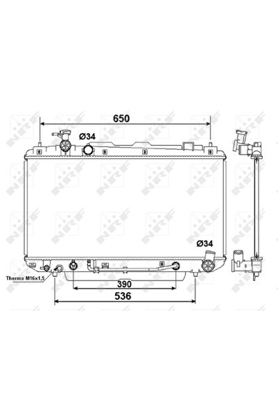 NRF Radiator Racire Motor Toyota Rav 4 2