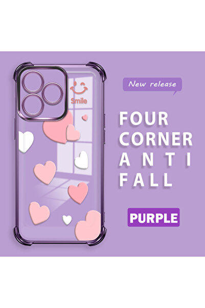 Hontinga حافظة متوافقة مع هاتف Realme C53، حافظة هاتف من السيليكون الشفاف بنم...