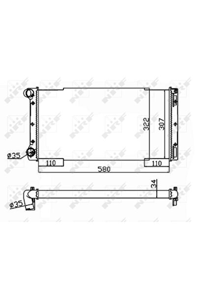 NRF Radiator Racire Motor Fiat Punto