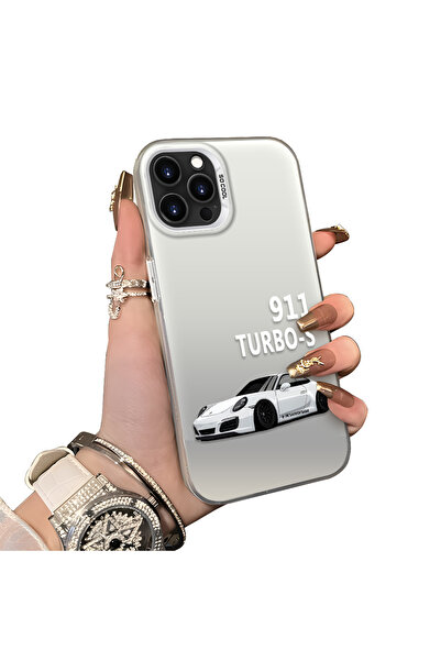 ucuc حافظة متوافقة مع هاتف iPhone 15 Pro، نمط سيارة رياضية، حافة مرنة، حماية ...