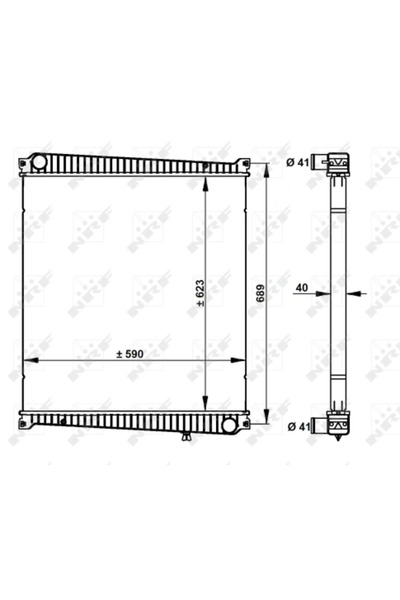 NRF Radiator Racire Motor Renault Master Pro Caroserie/Master Pro Platou