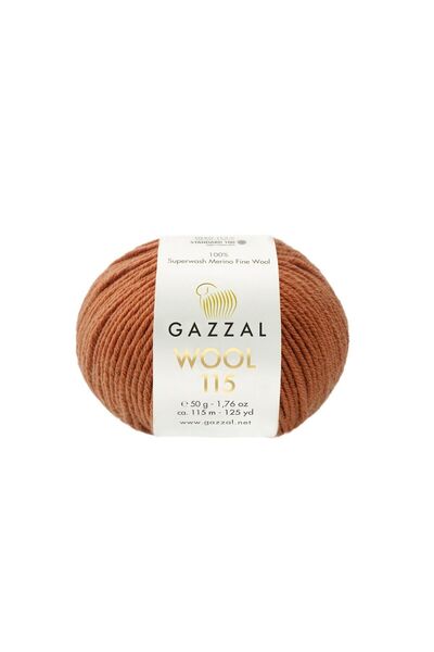 Gazzal Wool 115 %100 Superwash Merino Yün – 50 g 115 m Örgü İpi-3317-1 ADET
