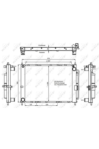 NRF Condensator Climatizare Nissan Micra 3