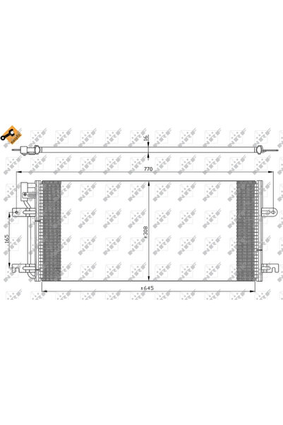 NRF Condensator Climatizare Vw California T4 Camper/Transporter T4 Bus/Transp...