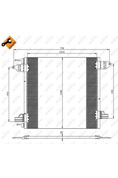 NRF Condensator Climatizare Mercedes-Benz M-Class
