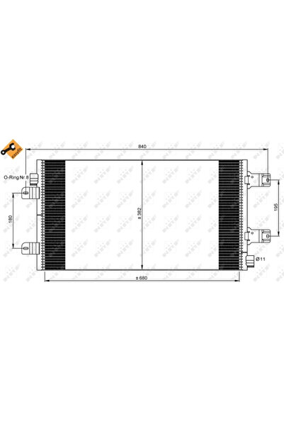 NRF Condensator Climatizare Nissan Interstar Bus/Interstar Caroserie/Intersta...