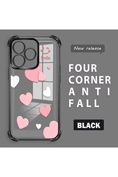 Hontinga حافظة متوافقة مع هاتف Realme C53، حافظة هاتف من السيليكون الشفاف بنم...