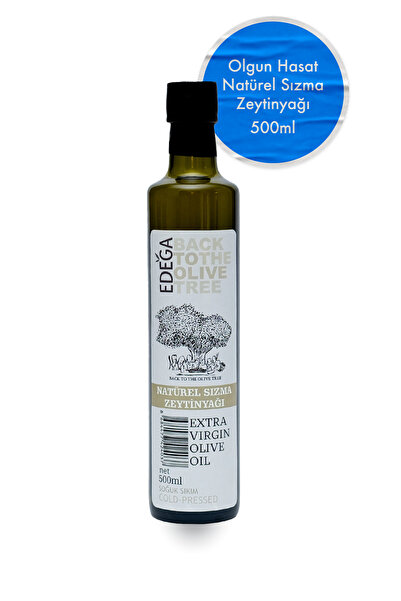 Edega 500 ML Soğuk Sıkım Zeytinyağı | Olgun Hasat , Edremit Tipi Zeytin , Sızma