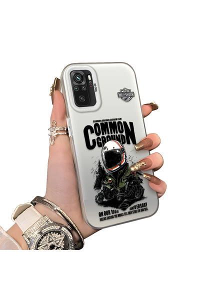 ucuc Xiaomi Redmi Note 10 Compatible Hard Back Silicone Edge Racer Patterned ...