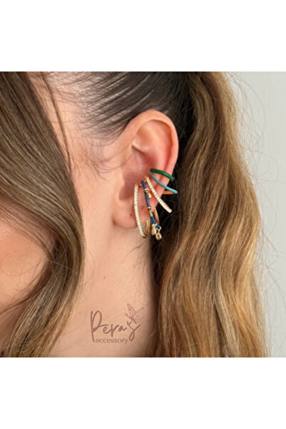 pera's accessory RENKLİ KIKIRDAK KÜPE