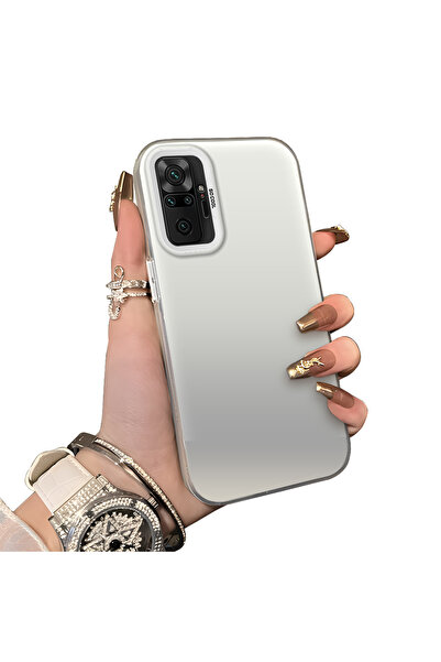 ucuc Xiaomi Redmi Note 10 Pro Uyumlu Silikon Kenar Sert Arka Anti Düşme Telef...