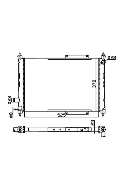 NRF Radiator Racire Motor Mg Mg Zr/Mg Zs Rover 200 2/25 1/400 2