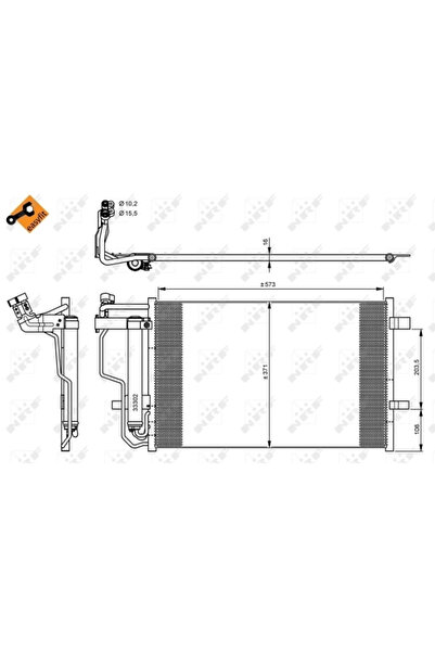 NRF Condensator Climatizare Mazda 3