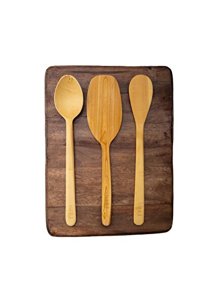 Hakiki Store Handmade Boxwood Triple Kitchen Set