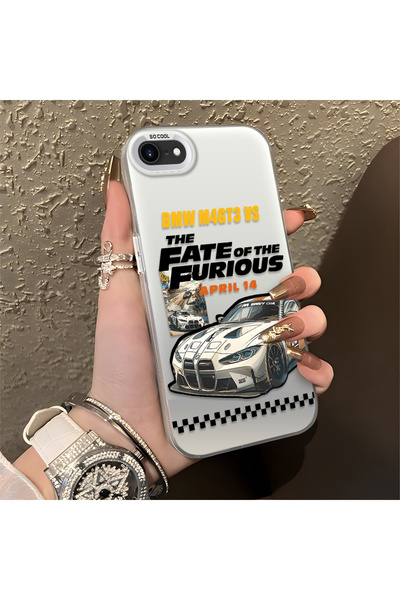 ucuc iPhone 7/8/Se 2020 2022 Compatible Silicone Edge Hard Back Anti-Fall Spo...