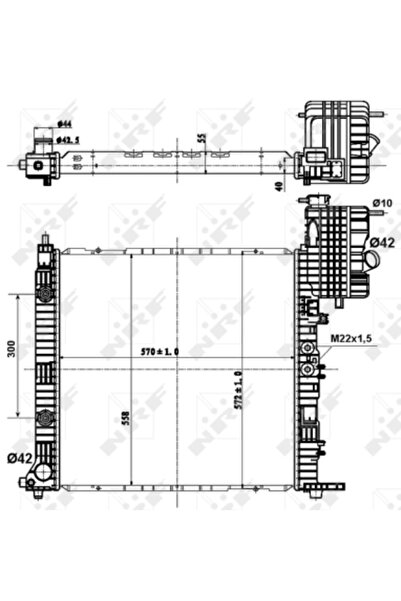 NRF Radiator Racire Motor Mercedes-Benz 5-Class/Vito Bus/Vito Caroserie