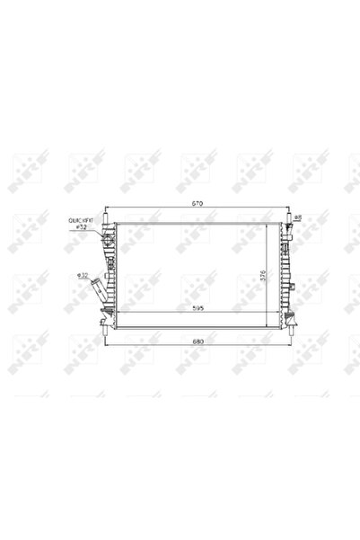 NRF Radiator Racire Motor Ford Fiesta 5/Fusion