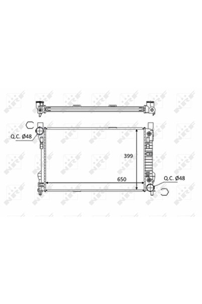 NRF Radiator Racire Motor Mercedes-Benz C-Class/Clk/Slk