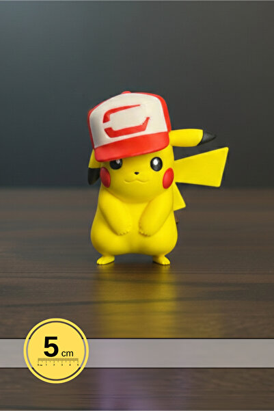 Anka Atolye Pokemon Ash Ketchum Şapkalı Pikachu Masa Figürü (5 cm) – Pokemon ...