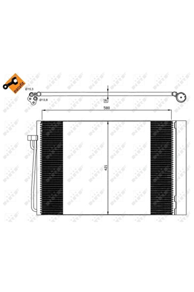 NRF Condensator Climatizare Bmw 5/6/7