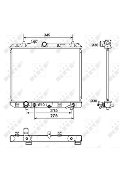 NRF Radiator Racire Motor Opel Agila Suzuki Splash