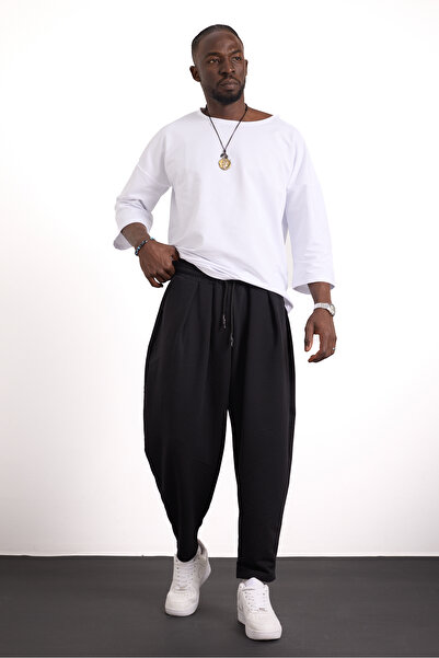 Superbluemexico Unisex Original Design Daily Comfortable Baggy Trousers