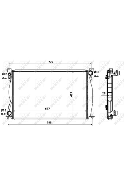 NRF Radiator Racire Motor Audi A6 Allroad C6/A6 C6