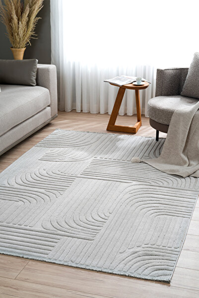 Koza Halı Koza Hayad Lisbon Gri Halı Salon Ve Oturma Odası Yatak Odası Korido...