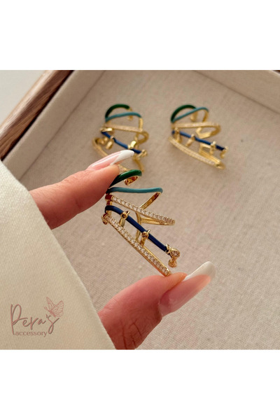 pera's accessory RENKLİ KIKIRDAK KÜPE