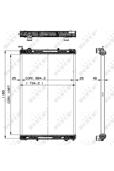 NRF Radiator Racire Motor Mercedes-Benz Citaro/Integro/Tourismo Setra Series 400