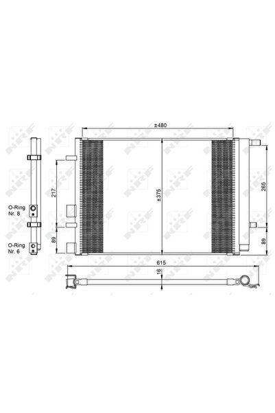 NRF Condensator Climatizare Hyundai I20 1