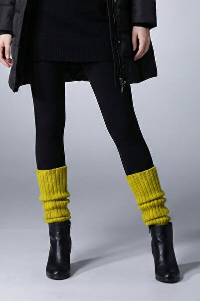 UNCİA OUTDOORS Premium Kışlık Kalın Örgü Triko Tozluk Çorap %100 Akrilik Leg ...