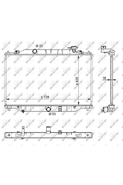 NRF Radiator Racire Motor Mazda Cx-5