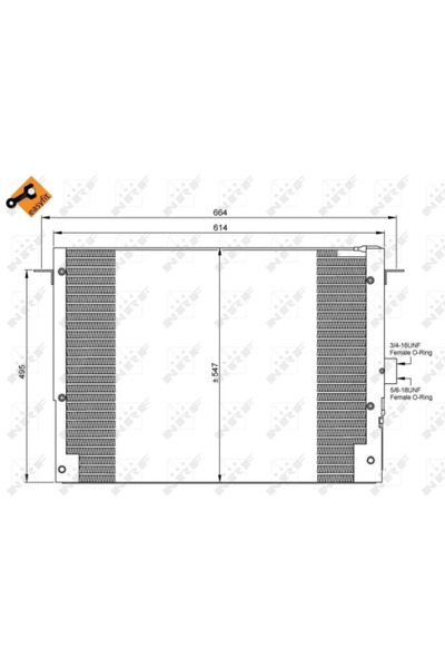 NRF Condensator Climatizare Land Rover Range Rover 2
