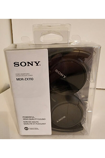 Sony Music سماعات رأس سوني الديناميكية القابلة للطي MDR-ZX110 باللون الأسود