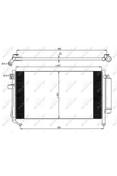 NRF Condensator Climatizare Subaru Forester