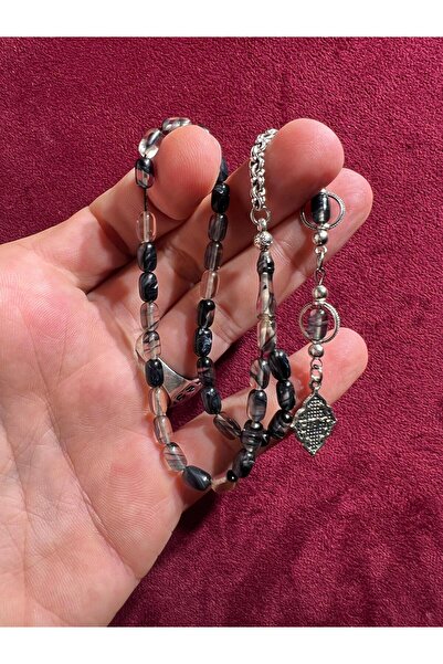 TTS TÜRK TESBİH SANATI سبحة من حجر العنبر الناري مقاس 4/7 مم